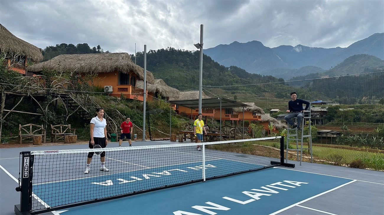 Trải nghiệm sân pickle ball tại An Lavita Trạm Tấu